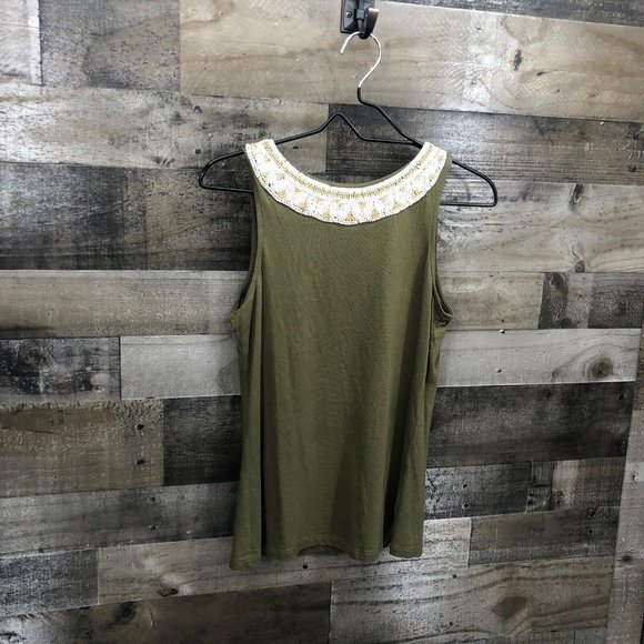 Lauren Ralph Lauren Beaded Sleeveless Top Size XS - Picture 3 of 7